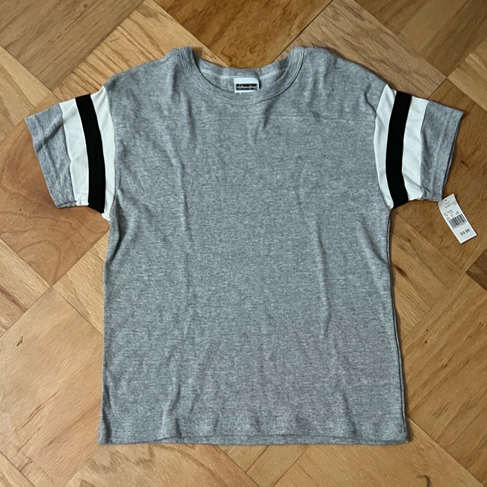 Vintage Y2K Xhiliration Stripe Insert Gray Top